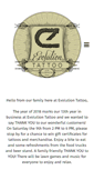 Mobile Screenshot of evolutiontattoomn.com